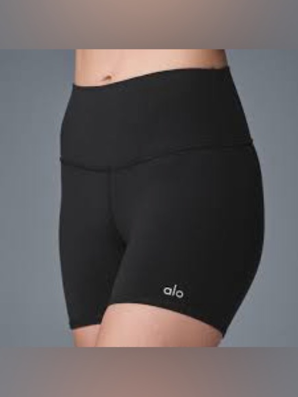 ALO Yoga Black High-Rise Bike Shorts 1139
